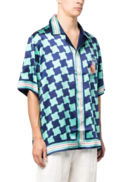 Casablanca - Casablanca Pool Tile-print silk shirt