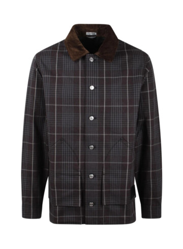 Dior Checked Long-Sleeved Jacket