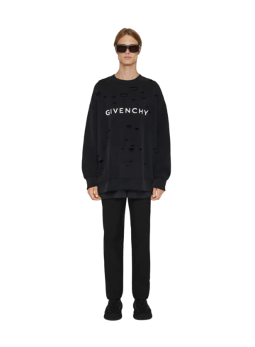 Givenchy - Givenchy Archetype With Destroyed Effect Sweatshirt