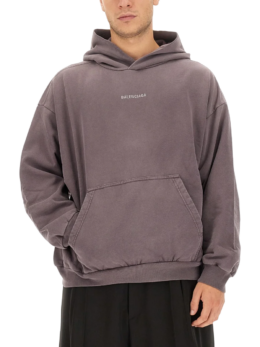 Balenciaga - BALENCIAGA  Cotton Logo Hoodie