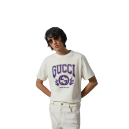 Gucci - COTTON JERSEY PRINTED T-SHIRT