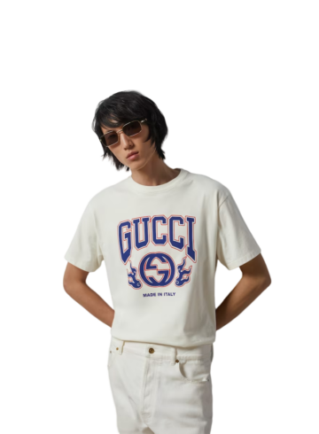 Gucci - COTTON JERSEY PRINTED T-SHIRT