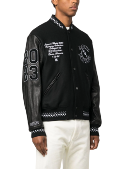 Amiri - AMIRI logo-appliqué varsity jacket