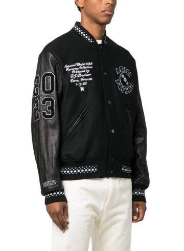 Amiri - AMIRI logo-appliqué varsity jacket