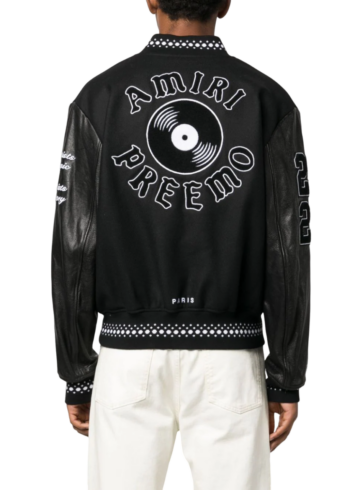 Amiri - AMIRI logo-appliqué varsity jacket