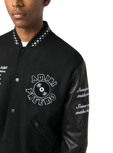 Amiri - AMIRI logo-appliqué varsity jacket