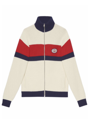 Gucci - Interlocking G zip-up jumper