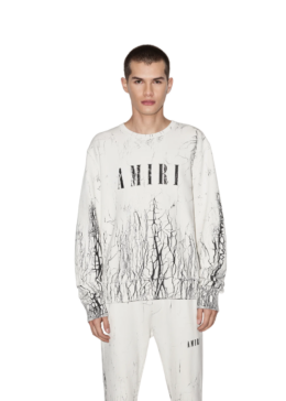 Amiri - CRACKED DYE CORE LOGO CREWNECK