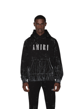 Amiri Cracked Dye Core Logo Hoodie