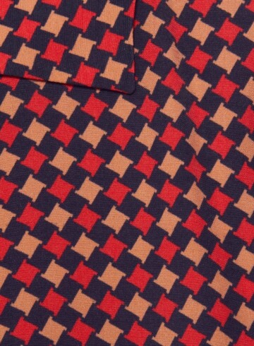 Gucci - Gucci Red Geometric Houndstooth Print Bowling Shirt