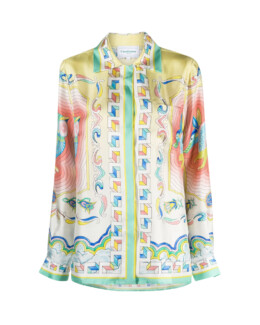 Casablanca - Casablanca Souvenir-print silk shirt