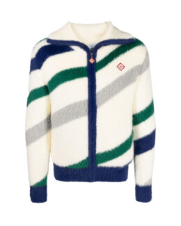 Casablanca - Casablanca striped zip-up sweatshirt