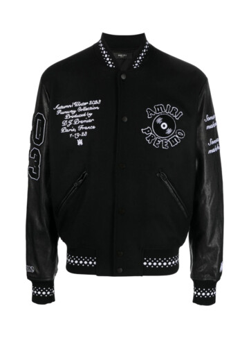 Amiri - AMIRI logo-appliqué varsity jacket