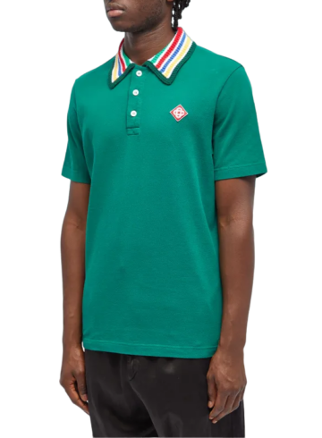 Casablanca Knit Collar Classic Polo