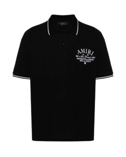 Amiri - AMIRI Arts District-embroidered polo shirt