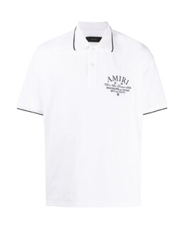 Amiri - AMIRI logo-embroidered cotton polo shirt