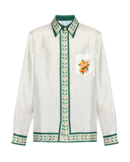 Casablanca White Silk Shirt