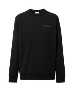 Burberry - Burberry TB Logo-Embroidered Crewneck Sweatshirt