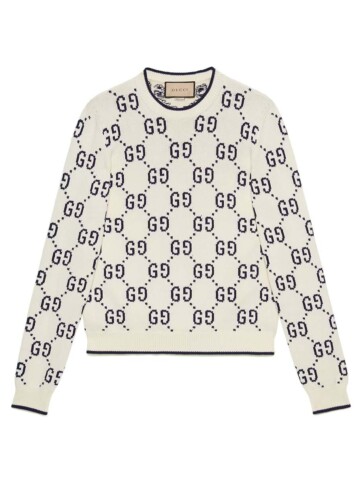 Gucci - GG cotton knit sweatshirt