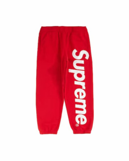 Supreme - Supreme Satin Appliqué Sweatpant Red