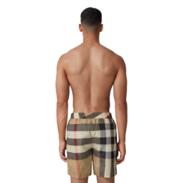 Burberry - Exaggerated Check Drawcord Swim Shorts