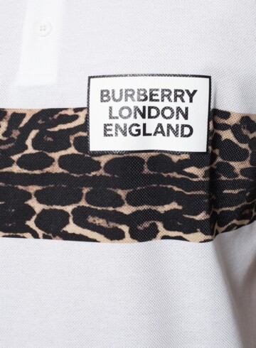 Burberry - Burberry white polo shirt with logo