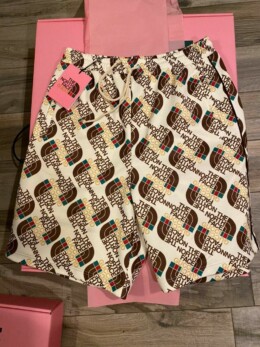 Gucci - Gucci x The North Face Web Print Silk Shorts