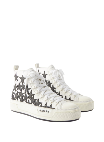 Amiri - Amiri Stars Court canvas high top sneakers