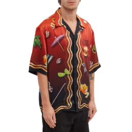 Casablanca - Casablanca short sleeve silk shirt Casa club sunset