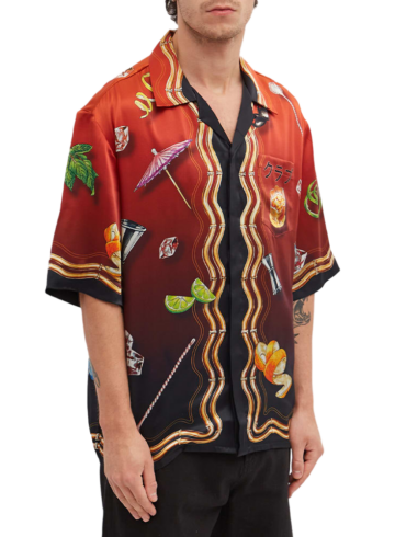 Casablanca - Casablanca short sleeve silk shirt Casa club sunset