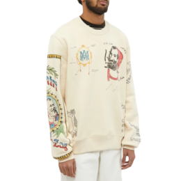 Amiri - Amiri zig zag crew neck sweat