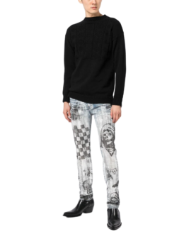 Amiri - Wes Lang Graphic - Print Skinny Jeans