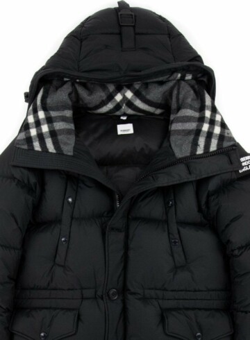 Burberry - Logo Detail Hooded Puffer Coat