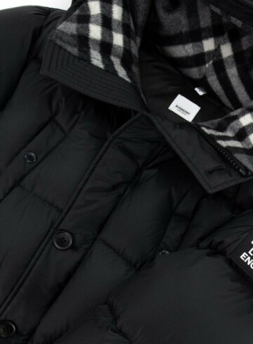 Burberry - Logo Detail Hooded Puffer Coat