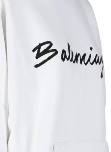 Balenciaga - Logo Hooded Sweatshirt In Default Title