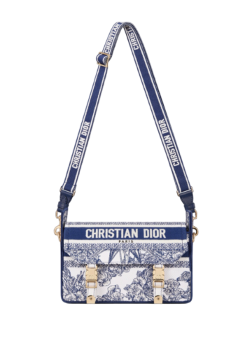 Christian Dior - SMALL DIORCAMP BAG Blue Multicolor Rêve d'Infini Embroidery