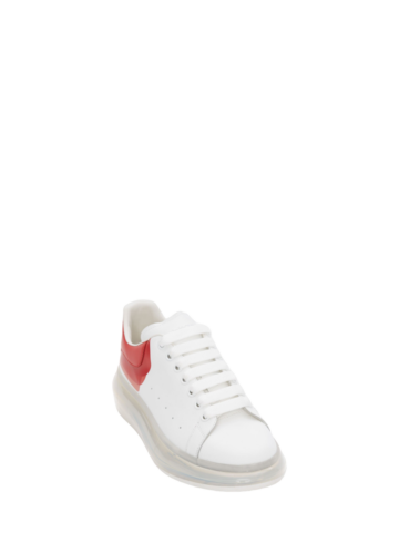 Alexander McQueen - Oversized Sneaker in Optic White/lust Red