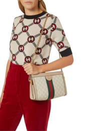 Gucci - Small Ophidia GG-print Shoulder Bag in Coated-canvas