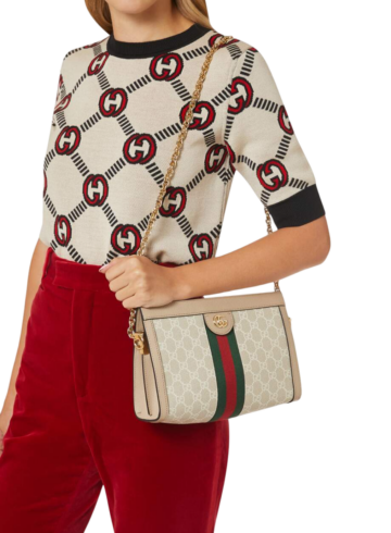 Gucci - Small Ophidia GG-print Shoulder Bag in Coated-canvas