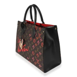 Louis Vuitton - Louis Vuitton Brown Monogram Canvas Fall In Love Onthego MM 2021 Tote Bag