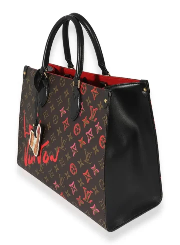 Louis Vuitton - Louis Vuitton Brown Monogram Canvas Fall In Love Onthego MM 2021 Tote Bag