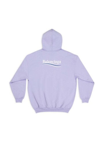 Balenciaga - Women's Political Campaign Medium Fit Hoodie in Purple