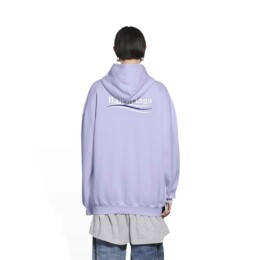 Balenciaga - Women's Political Campaign Medium Fit Hoodie in Purple