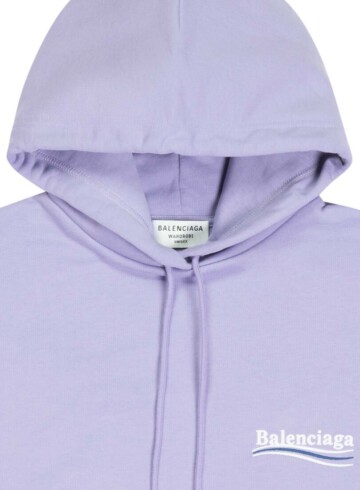 Balenciaga - Women's Political Campaign Medium Fit Hoodie in Purple