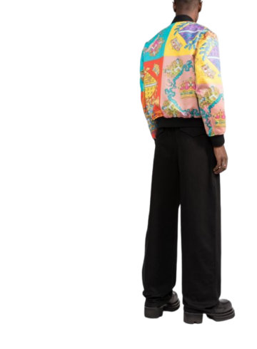 Versace - Barocco-print bomber jacket