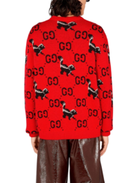 Gucci - GG Skunk-pattern jumper