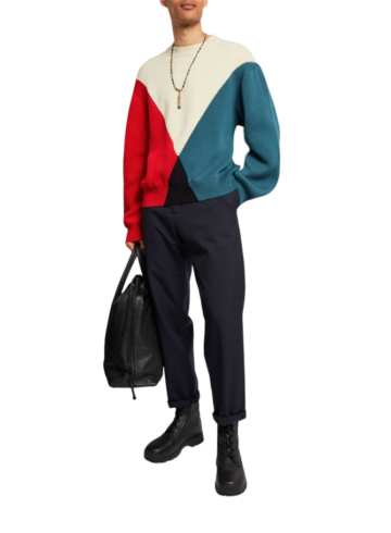 Jil Sander - Cotton-rich colour-block sweater