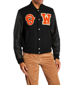 Off-White - OFF-WHITE  Varsity Logo Bomber Jacket