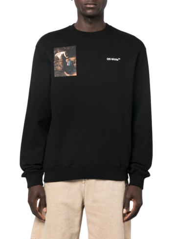 Off-White - Black Graphic - Print Sweatshirt