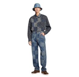 Louis Vuitton - Louis Vuitton Giant Damier Waves Monogram Denim Pants